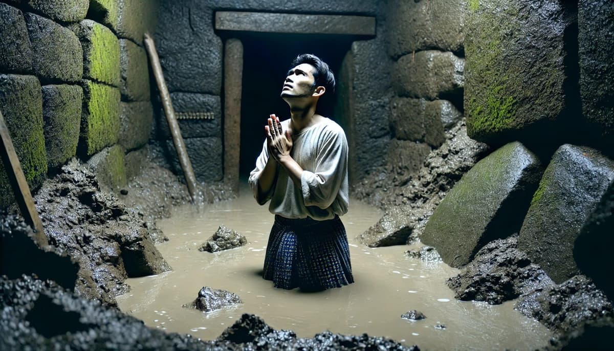 ជាប់ខ្លួននៅក្នុងភក់ជ្រៅ